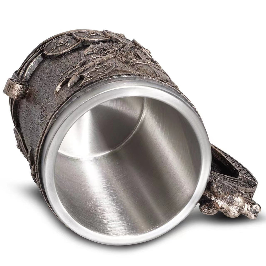 Copa de cerveza pirata vikinga medieval