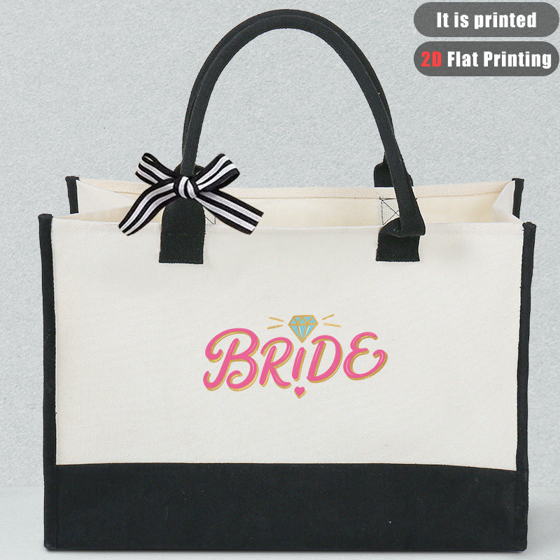 Bolsa de lona estampada