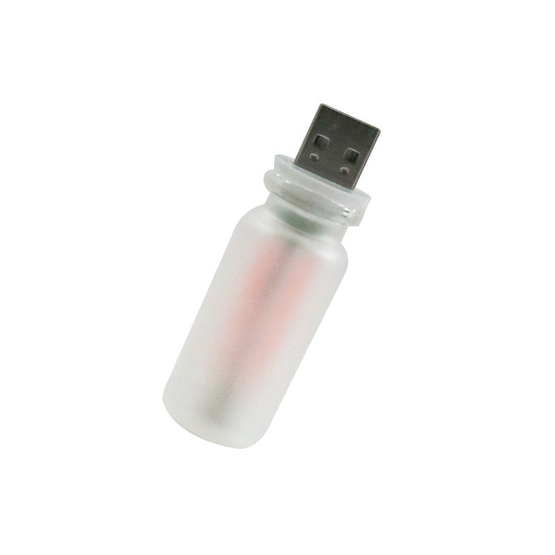 Luz ambiental de vidrio LED con control táctil USB
