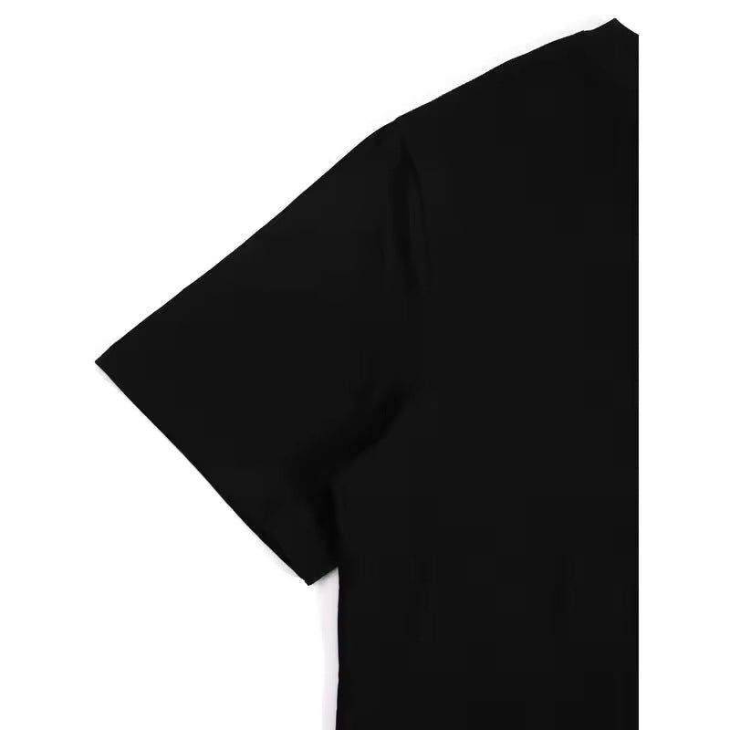Camiseta de manga corta de algodón puro