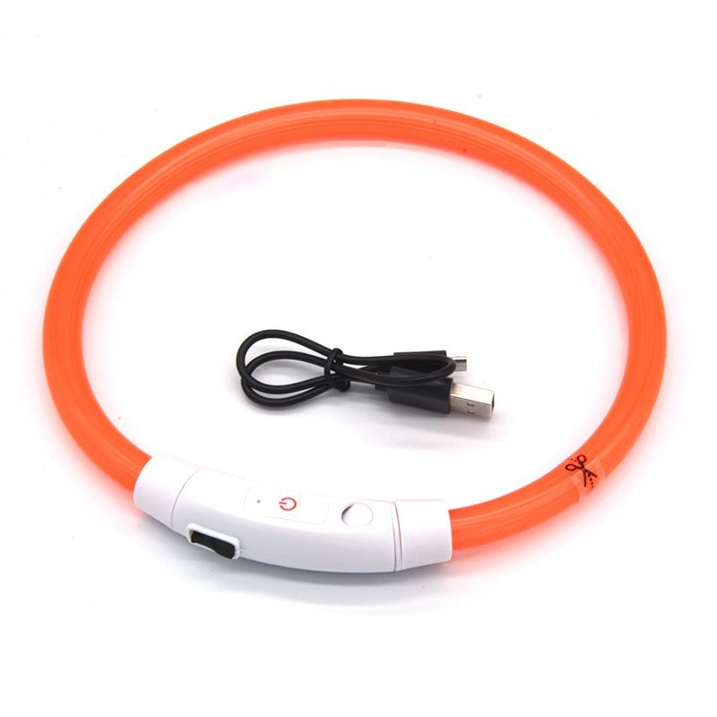 Collar de seguridad para mascotas LED recargable por USB