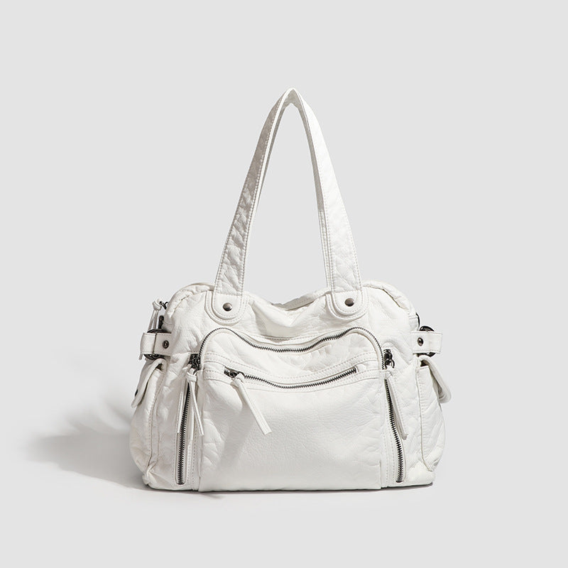Womens Soft Leather Retro Crossbody Shoulder Bag
