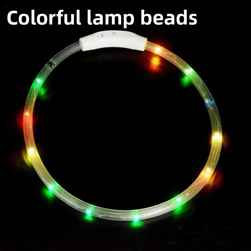 Collar de seguridad para mascotas LED recargable por USB