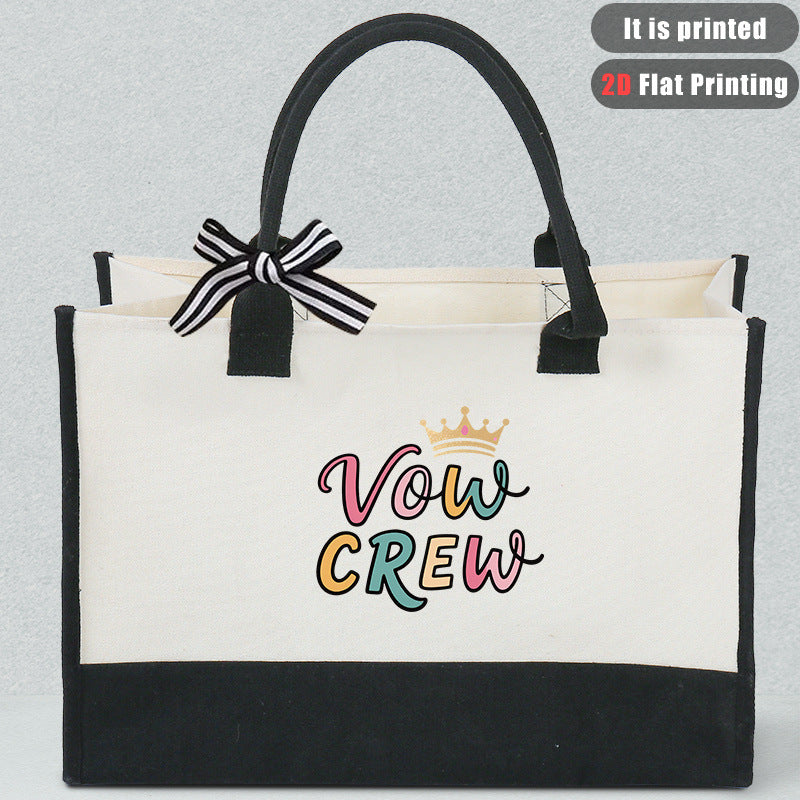 Bolsa de lona estampada