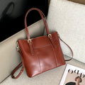 Leather Tote Bag with Adjustable Strap