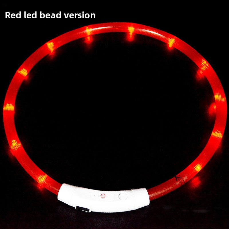 Collar de seguridad para mascotas LED recargable por USB