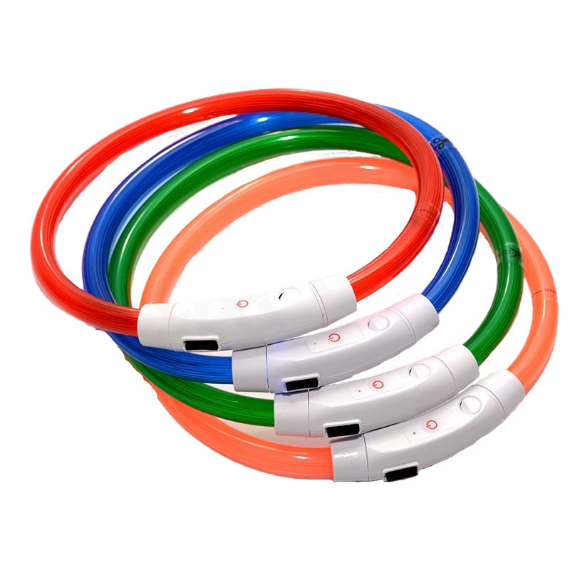 Collar de seguridad para mascotas LED recargable por USB