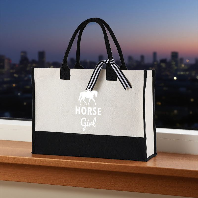 Bolsa de lona estampada