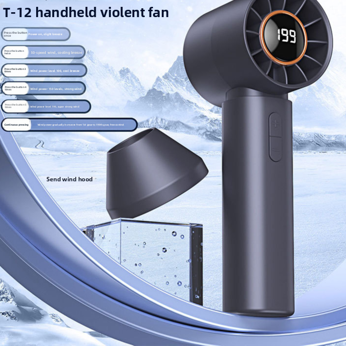 Ventilador recargable USB de mano Bladeless