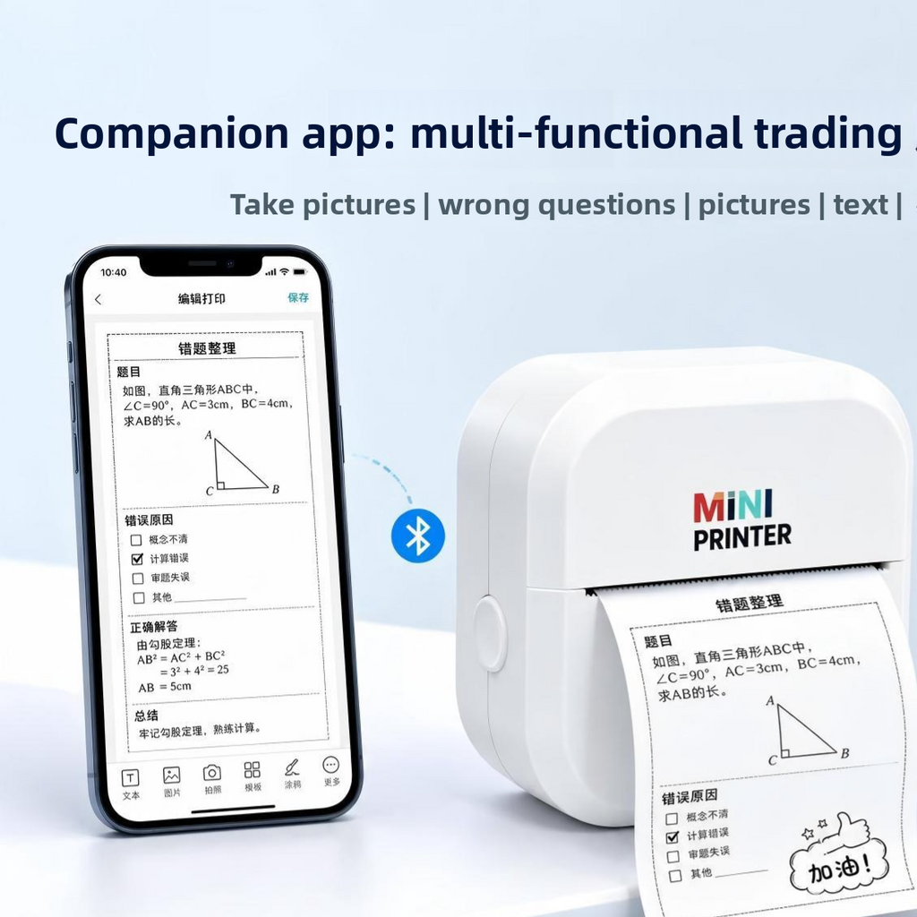 Mini Portable Bluetooth Thermal Printer