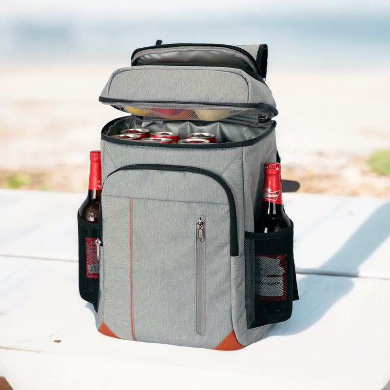 Double Layer Insulated Backpack with Bottle Opener