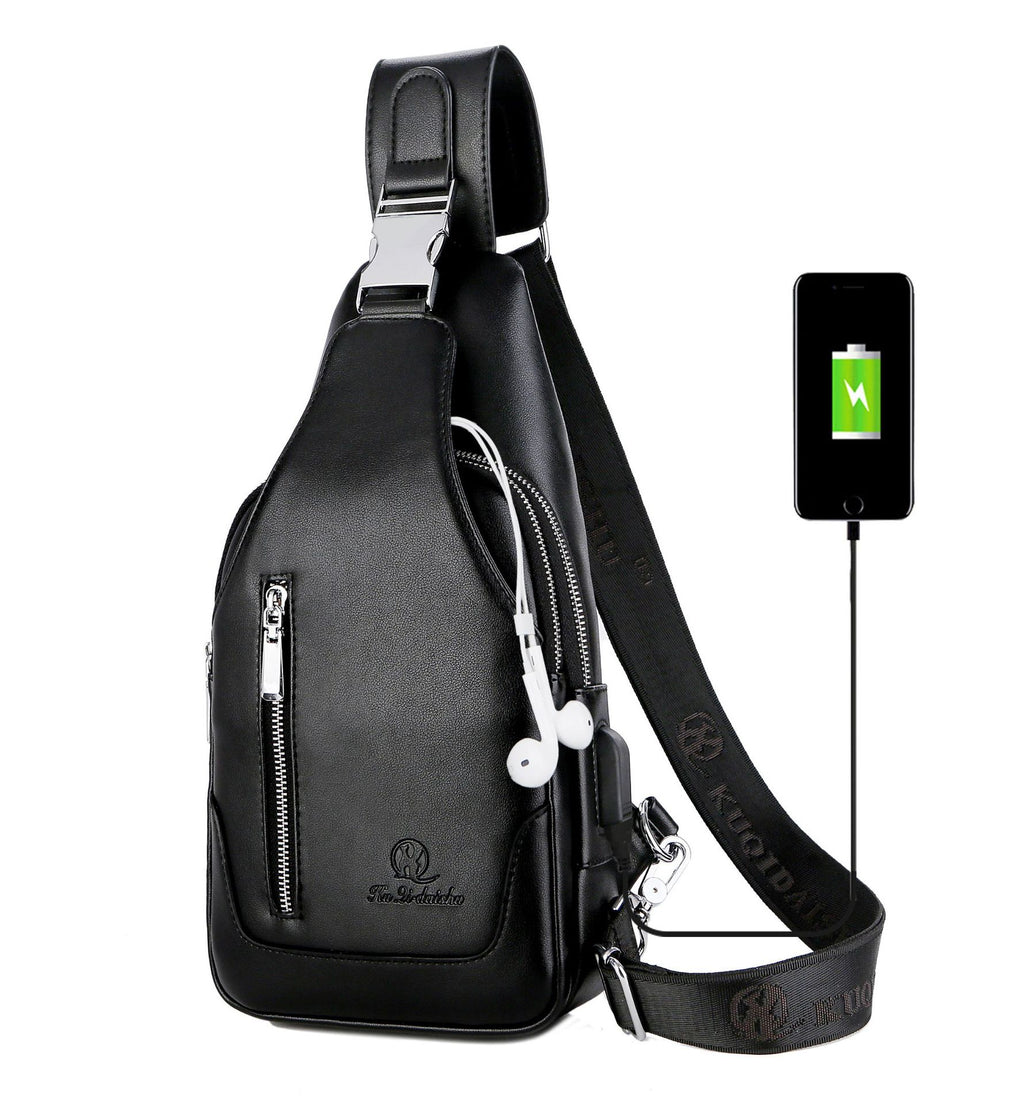 Bolsa de pecho de carga USB multifuncional