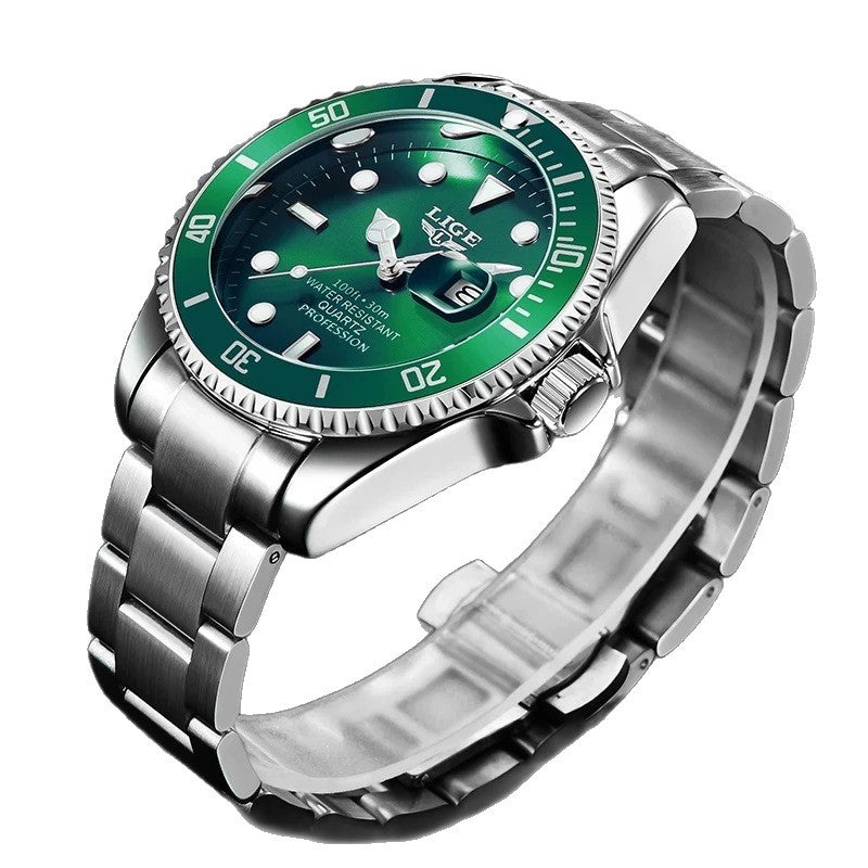 Men's Watch Quartz Three-Hand Watch Waterproof Clock