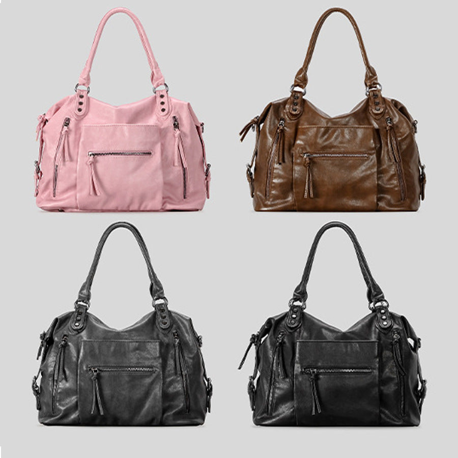 Large Capacity Retro Shoulder Tote Bag