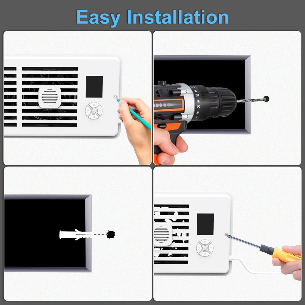 Smart Silent Aromatherapy Duct Booster Fan