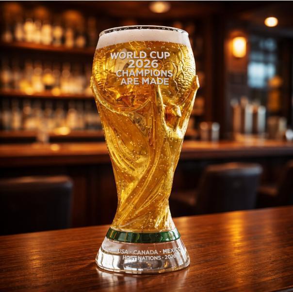 Vaso de cerveza artesanal creativa