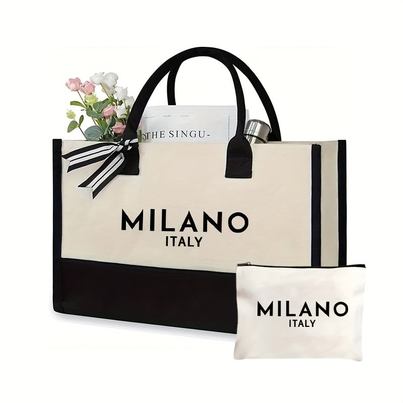 Bolsa de lona estampada