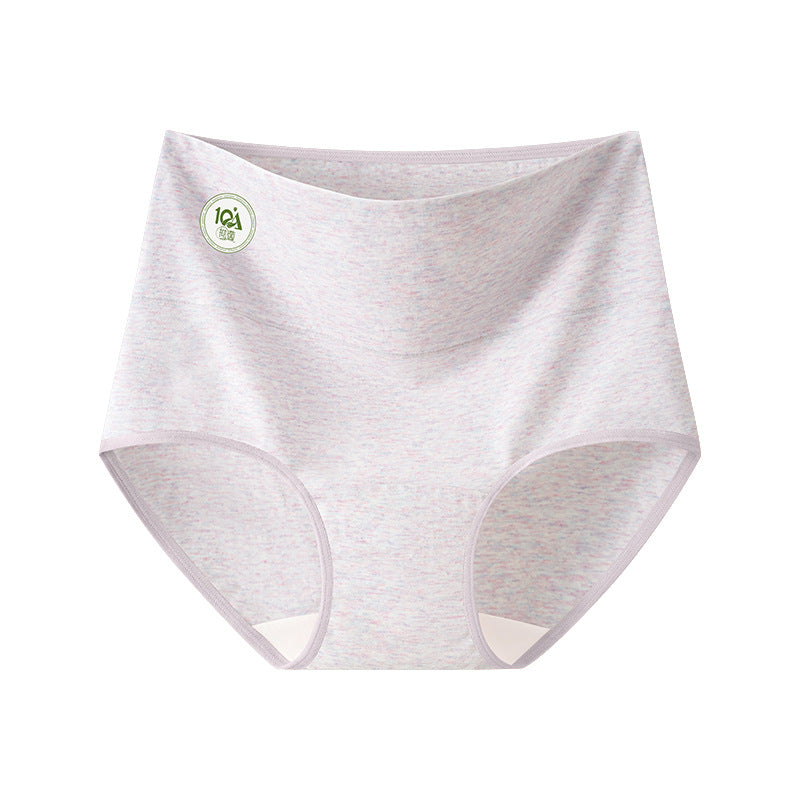 Women Cotton Briefs Seamless High Waist Antibacterial Underwear