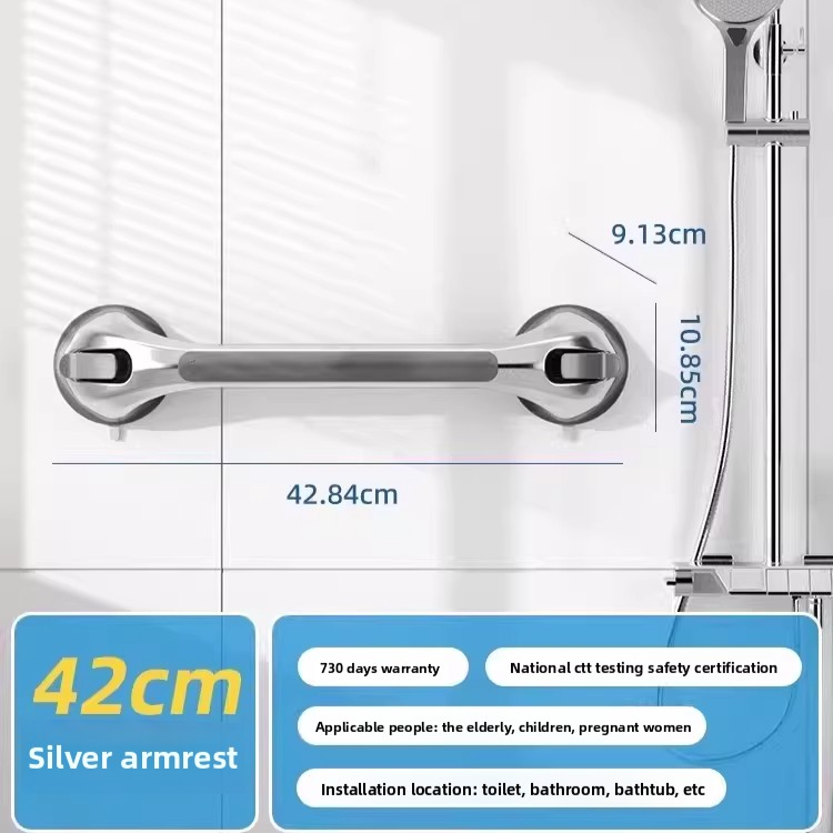 Bathroom Suction Grab Bar for Safety Support