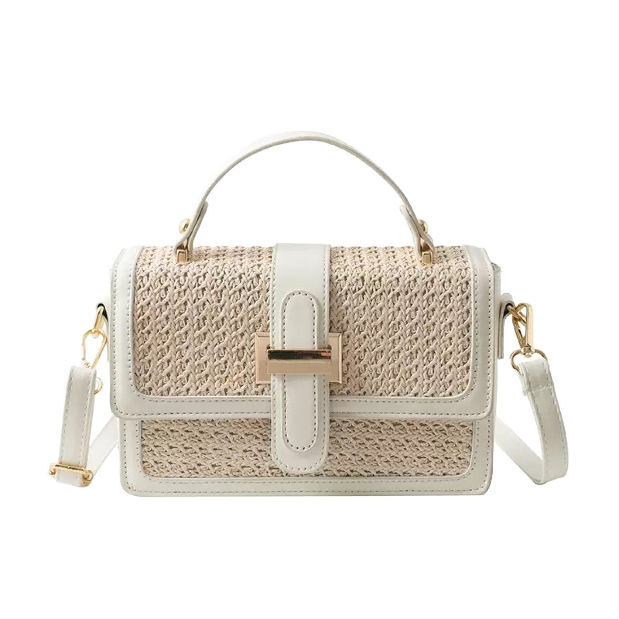 Woven Small Square Crossbody Bag