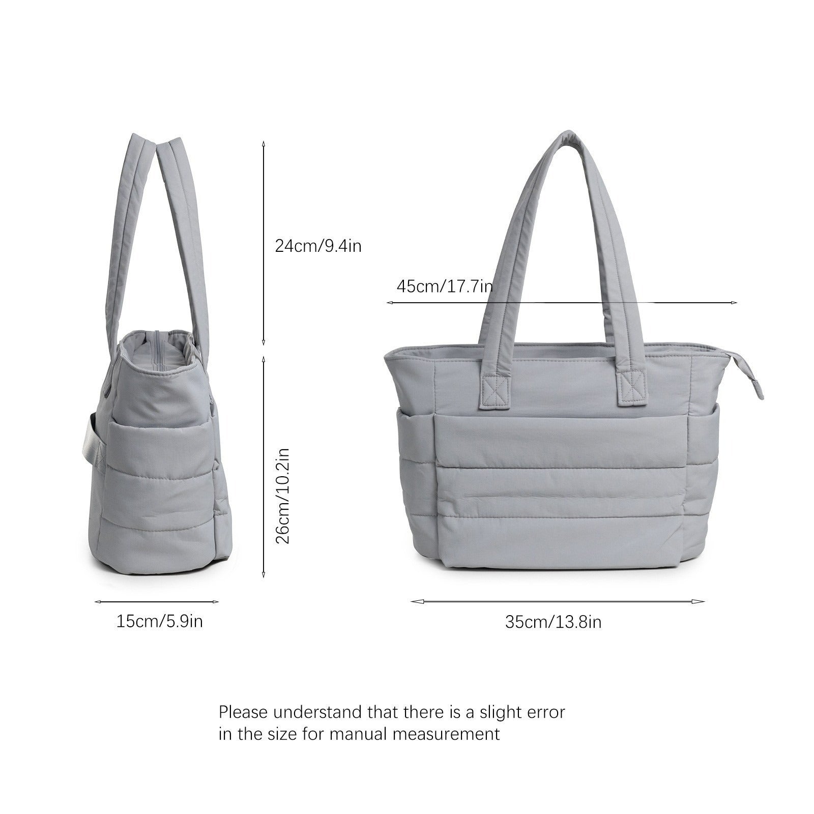 Bolso de mano para mujer con compartimentos