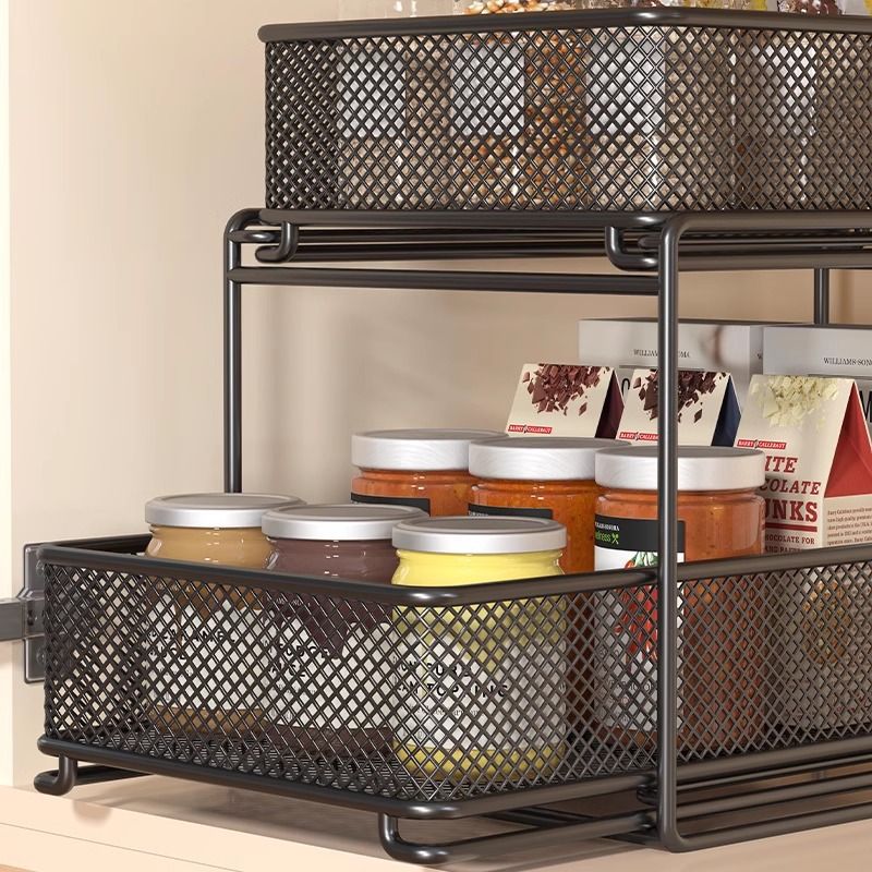Estante de almacenamiento de cocina de varios niveles, organizador de fregadero multifuncional para el hogar