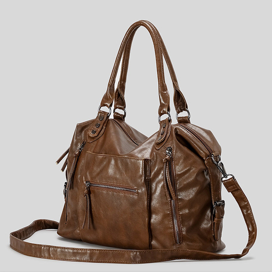 Large Capacity Retro Shoulder Tote Bag