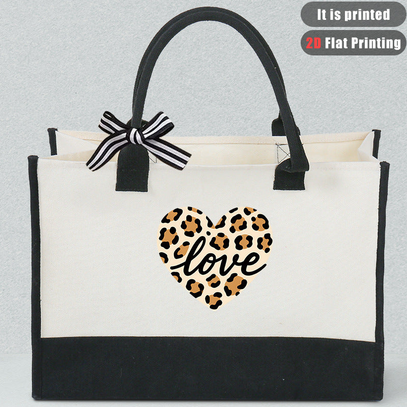 Bolsa de lona estampada