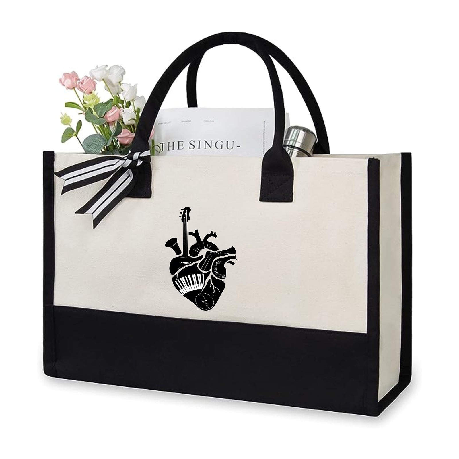 Bolsa de lona estampada