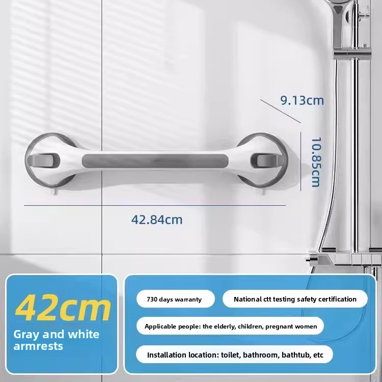 Bathroom Suction Grab Bar for Safety Support