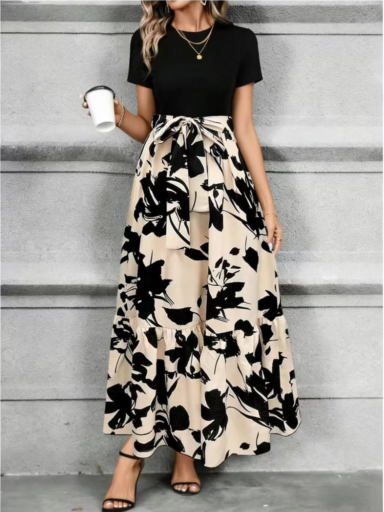 Elegant Short Sleeve Dress