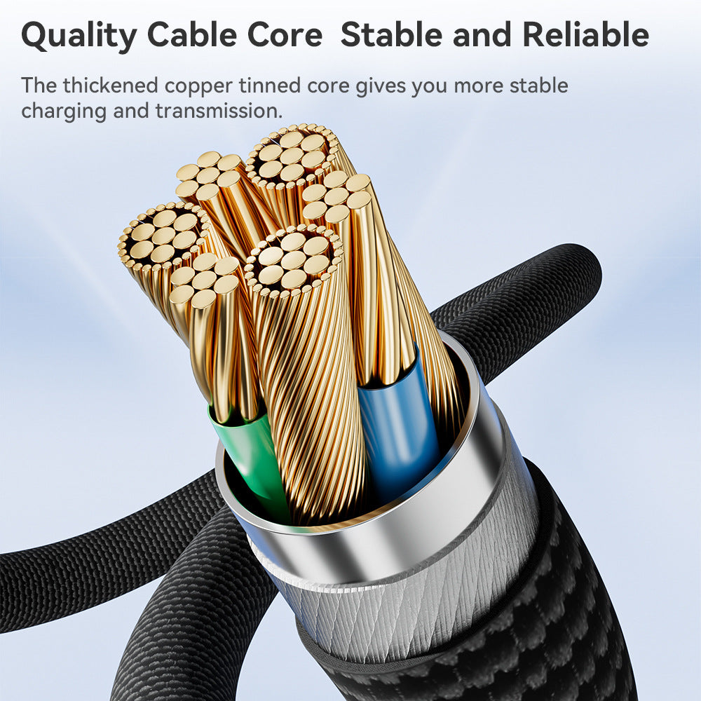 Cable USB-C con pantalla digital transparente Toocki de 60 W