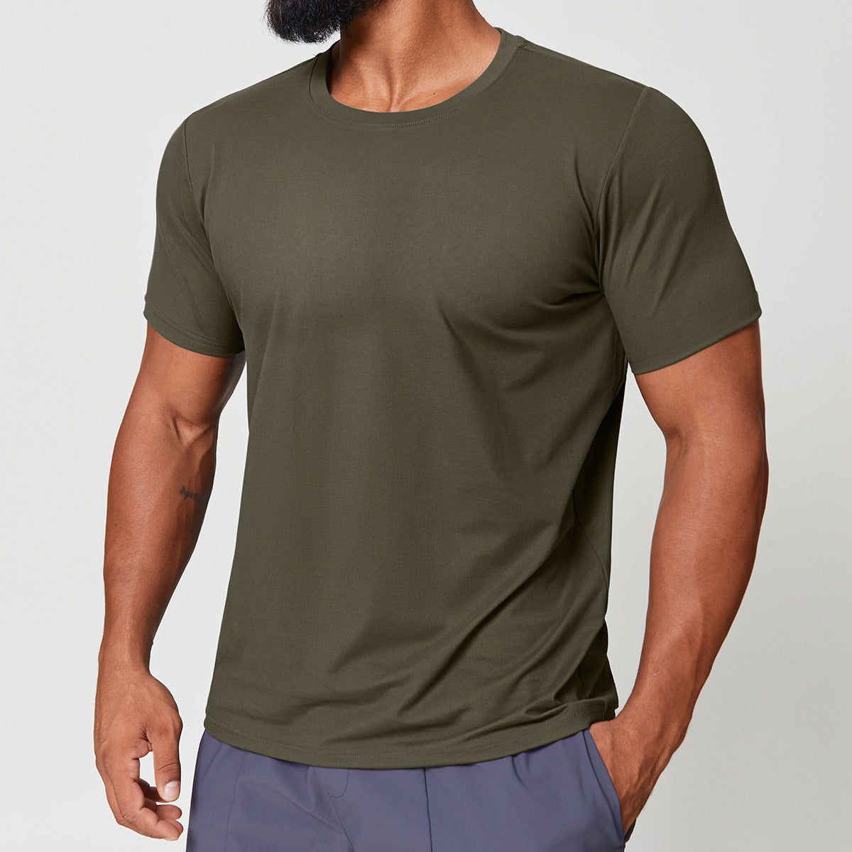Camiseta deportiva de secado rápido para hombre