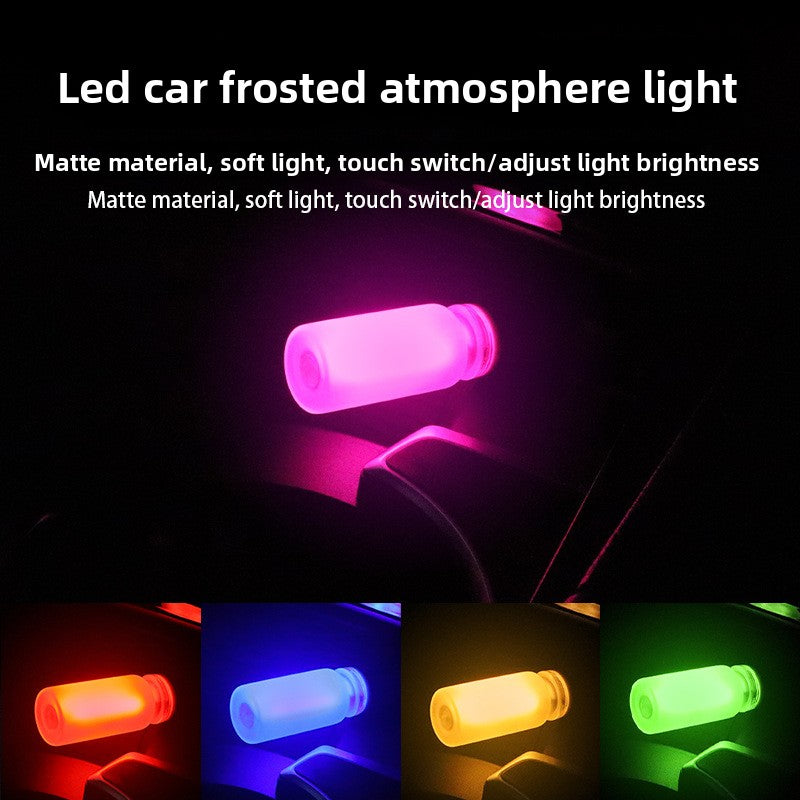 Luz ambiental de vidrio LED con control táctil USB