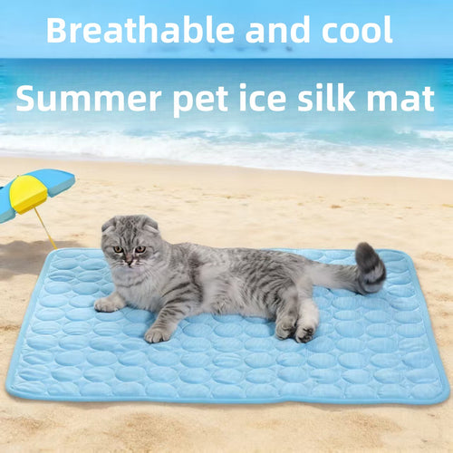 Alfombra de seda de hielo para mascotas de verano
