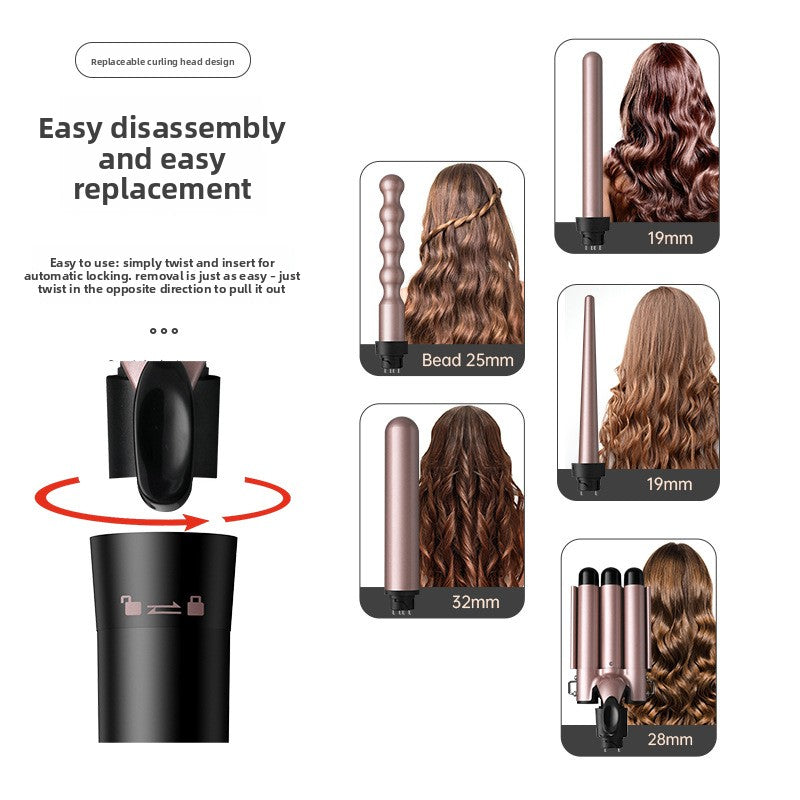 Multi Functional LCD Display Hair Curling Iron