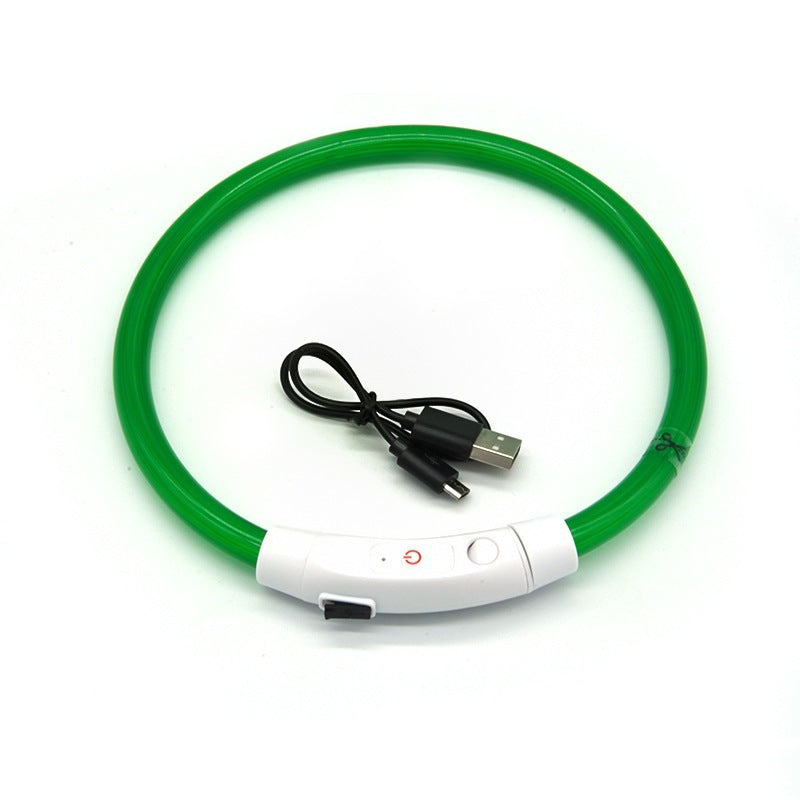 Collar de seguridad para mascotas LED recargable por USB