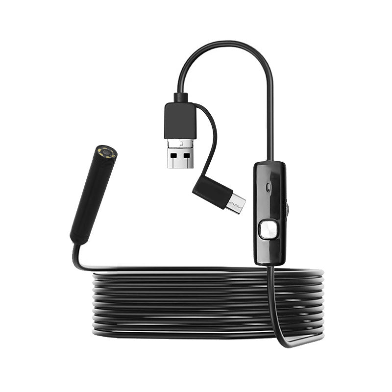 Cámara de endoscopio USB industrial para inspección de tuberías y automóviles