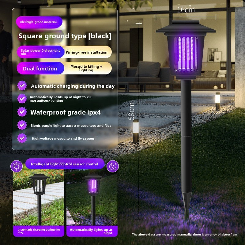 Lámpara de jardín para mosquitos solar