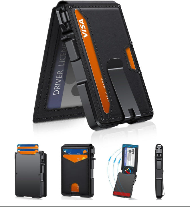Cartera de metal con tarjetero RFID