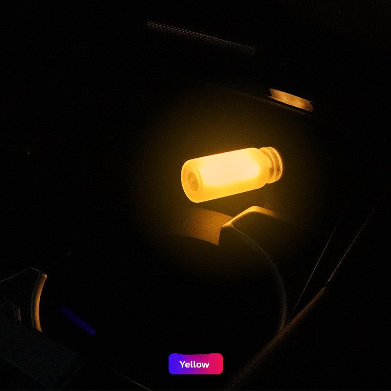 Luz ambiental de vidrio LED con control táctil USB