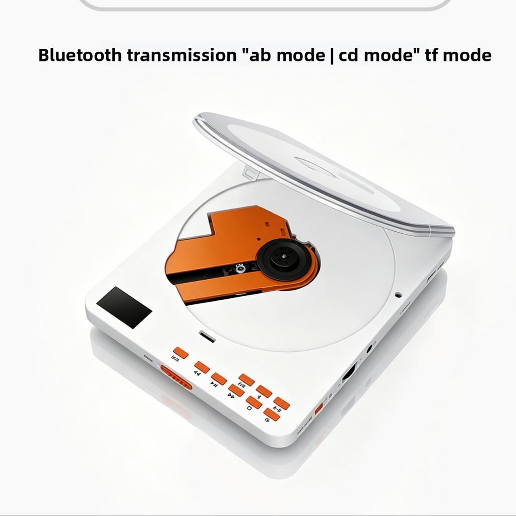 Reproductor de CD portátil con soporte para Bluetooth y tarjeta TF