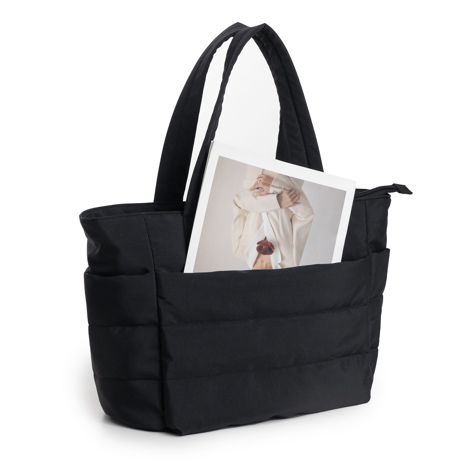 Bolso de mano para mujer con compartimentos