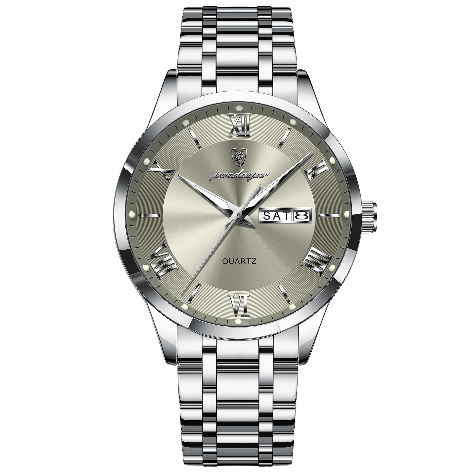 Men's Watch Ultra-Thin Business Dual Calendar Quartz Watch