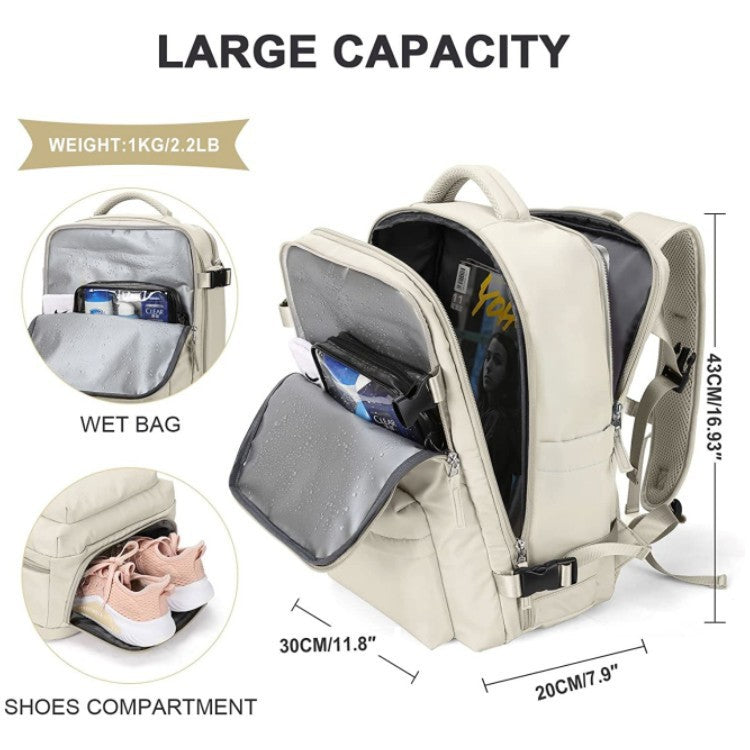 Water-Resistant Travel Backpack