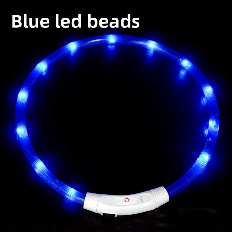 Collar de seguridad para mascotas LED recargable por USB