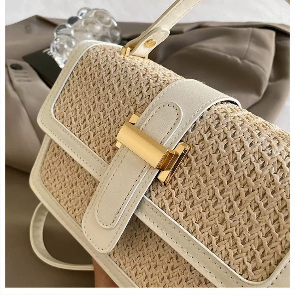 Woven Small Square Crossbody Bag