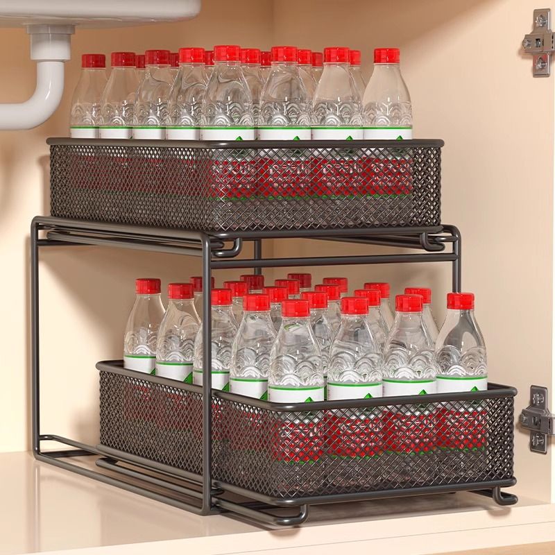 Estante de almacenamiento de cocina de varios niveles, organizador de fregadero multifuncional para el hogar