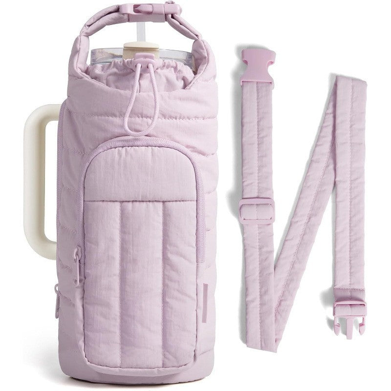 Portable Crossbody Water Bottle Bag for Outdoor Travel