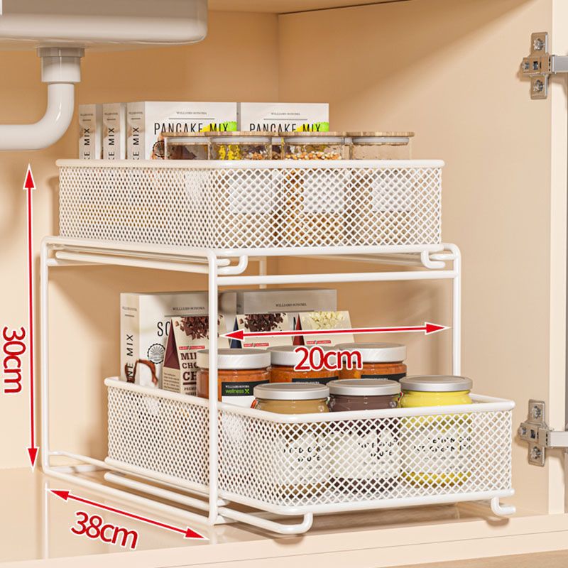 Estante de almacenamiento de cocina de varios niveles, organizador de fregadero multifuncional para el hogar